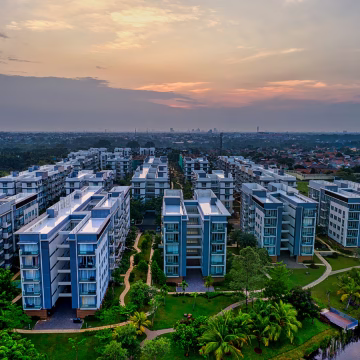 Closed Apartment Blocks